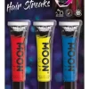 Smiffys 3 Colorations Mèches De Cheveux UV Néon – Moon Glow -Smiffys Soldes Boutique 3 colorations meches de cheveux uv neon moon glow 4
