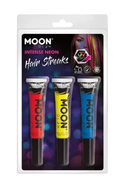 Smiffys 3 Colorations Mèches De Cheveux UV Néon – Moon Glow -Smiffys Soldes Boutique 3 colorations meches de cheveux uv neon moon glow 8
