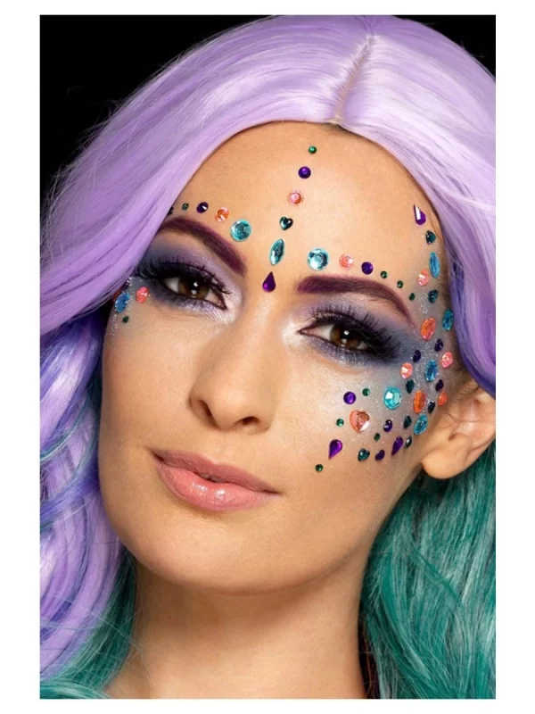 Smiffys Autocollants Bijoux Multicolores Pour Visage 3 Smiffys Autocollants Bijoux Multicolores Pour Visage