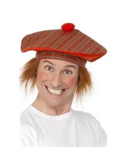 Smiffys Béret écossais Avec Cheveux