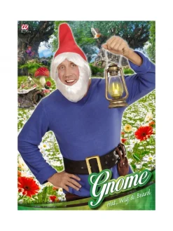 WIDMANN Bonnet Avec Barbe Et Perruque Pour Nain De Jardin -Smiffys Soldes Boutique bonnet avec barbe et perruque pour nain de jardin 1