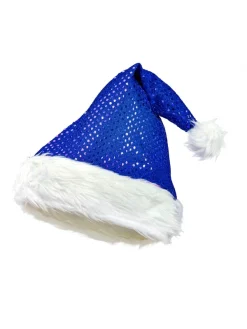 WIDMANN Bonnet De Noël Pailleté Rouge Ou Bleu 8 WIDMANN Bonnet De Noël Pailleté Rouge Ou Bleu -Smiffys Soldes Boutique bonnet de noel paillete rouge ou bleu 2