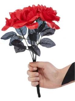 Smiffys Bouquet De Mariée Cadavre Rouge Et Noir