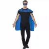 Smiffys Cape Avec Masque Bleu 1 Smiffys Cape Avec Masque Bleu -Smiffys Soldes Boutique cape avec masque bleu