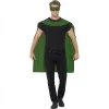 Smiffys Cape Avec Masque Vert -Smiffys Soldes Boutique cape avec masque vert