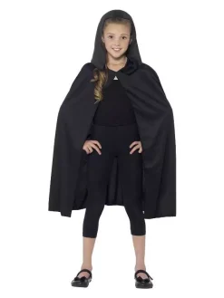 Smiffys Cape Noire Enfant Avec Capuche -Smiffys Soldes Boutique cape noire enfant avec capuche 3