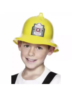 Smiffys Casque De Pompier Jaune Enfant