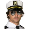 Smiffys Casquette Capitaine Avec Visière PVC -Smiffys Soldes Boutique casquette capitaine avec visiere pvc