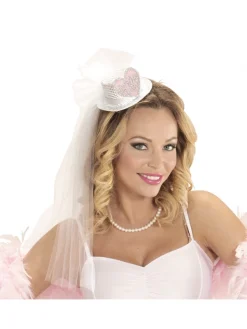 WIDMANN Chapeau Avec Voile Enterrement Vie Célibataire -Smiffys Soldes Boutique chapeau avec voile enterrement vie celibataire 1