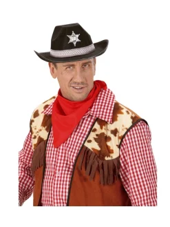 WIDMANN Chapeau De Shérif Adulte, Noir Ou Marron -Smiffys Soldes Boutique chapeau de sherif adulte noir ou marron 4