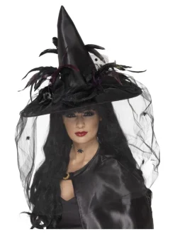 Smiffys Chapeau De Sorcière Noir Elégance