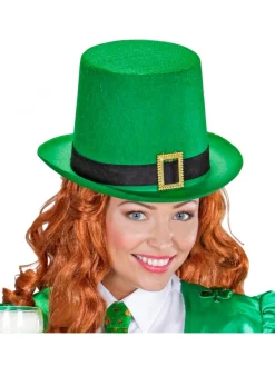 WIDMANN Chapeau Haut De Forme Vert, Saint-Patrick Avec Ruban Noir -Smiffys Soldes Boutique chapeau haut de forme vert saint patrick avec ruban noir 2