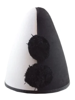 Chapeau Pointu Noir Et Blanc Clown