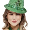 Smiffys Chapeau Saint-Patrick Vert à LED Multifonctions Et à Motifs De Trèfle Irlandais -Smiffys Soldes Boutique chapeau saint patrick vert a led multifonctions et a motifs de trefle irlandais