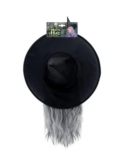 WIDMANN Chapeau Sorcière Femme, Noir Avec Cheveux 7 WIDMANN Chapeau Sorcière Femme, Noir Avec Cheveux -Smiffys Soldes Boutique chapeau sorciere femme noir avec cheveux 2