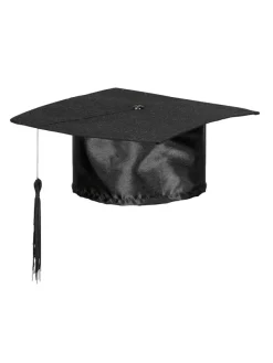 WIDMANN Coiffe De Lauréat En Satin Noir - Adulte -Smiffys Soldes Boutique coiffe de laureat en satin noir adulte 2