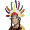 Smiffys Coiffe Indienne Plumes Multicolores -Smiffys Soldes Boutique coiffe indienne plumes multicolores