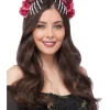 Smiffys Coiffe Jour Des Morts Femme Avec Roses Et Mains Squelette -Smiffys Soldes Boutique coiffe jour des morts femme avec roses et mains squelette