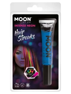 Smiffys Coloration Mèches De Cheveux UV Néon Bleu– Moon Glow -Smiffys Soldes Boutique coloration meches de cheveux uv neon bleu moon glow 2