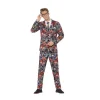 Smiffys Costume Sexy Homme, Motif Clown Maléfique (veste, Pantalon, Cravate)