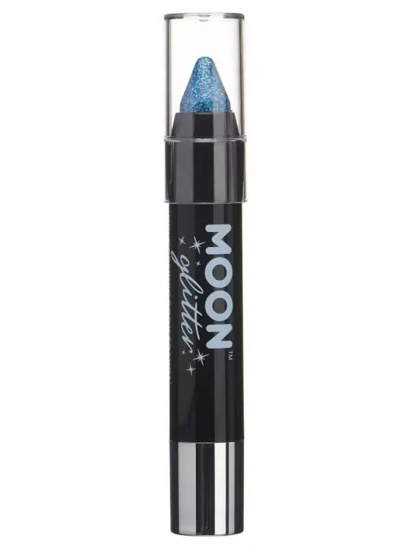 Smiffys Crayon Pour Le Corps à Paillettes Holographiques Bleu– Moon Glitter, 3,5g 5 Smiffys Crayon Pour Le Corps à Paillettes Holographiques Bleu– Moon Glitter, 3,5g – Image 3