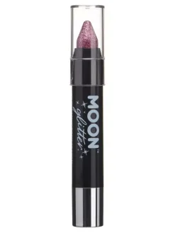 Smiffys Crayon Pour Le Corps à Paillettes Holographiques Rose – Moon Glitter, 3,5g