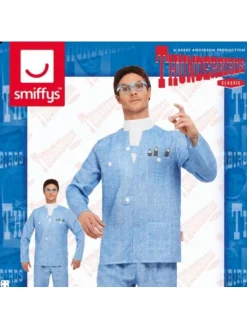 Smiffys Déguisement Brains Thunderbirds, Bleu (Veste, Pantalon, Perruque Et Lunettes) -Smiffys Soldes Boutique deguisement brains thunderbirds bleu veste pantalon perruque et lunettes 3