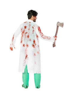 WIDMANN Déguisement Chirurgien Zombie Homme (blouse, Chemise Tachée, Pantalon, Gants) -Smiffys Soldes Boutique deguisement chirurgien zombie homme blouse chemise tachee pantalon gants 3