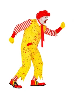 WIDMANN Déguisement Clown Tueur Jaune Avec Chaussettes Et Cravate -Smiffys Soldes Boutique deguisement clown tueur jaune avec chaussettes et cravate 2