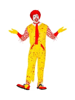 WIDMANN Déguisement Clown Tueur Jaune Avec Chaussettes Et Cravate