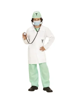 WIDMANN Déguisement De Docteur Garçon (chemise, Pantalon, Blouse, Coiffe, Masque, Stéthoscope)