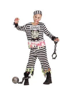 WIDMANN Déguisement De Prisonnier Zombie Garçon (casaque, Pantalon, Chapeau)