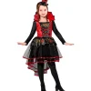 WIDMANN Déguisement De Vampire Fille Rouge Et Noir (robe Tutu, Mini-chapeau) -Smiffys Soldes Boutique deguisement de vampire fille rouge et noir robe tutu mini chapeau