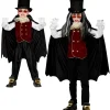 WIDMANN Déguisement De Vampire Garçon (chemise Avec Veste Et Jabot, Cape Avec Col) -Smiffys Soldes Boutique deguisement de vampire garcon chemise avec veste et jabot cape avec col