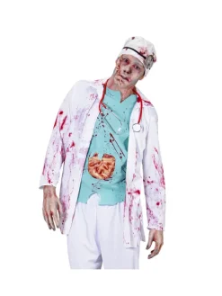 WIDMANN Déguisement Docteur Zombie (blouse De Labo Avec Boyaux, Coiffe)