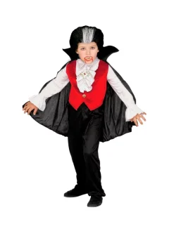 WIDMANN Déguisement Dracula Garçon (chemise Avec Veste, Jabots, Pantalon, Cape Avec Collar)