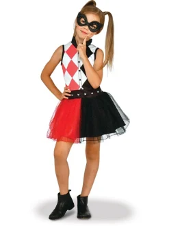 Déguisement Harley Quinn Fille Sous Licence Officielle (robe Tutu & Masque)