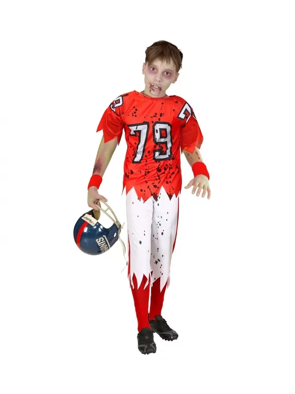 WIDMANN Déguisement Joueur De Football Américain Zombie Enfant (tee-shirt Rembourré, Pantalon) 3 WIDMANN Déguisement Joueur De Football Américain Zombie Enfant (tee-shirt Rembourré, Pantalon)