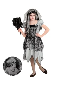 WIDMANN Déguisement Mariée Spectrale Fille (robe, Voile De Mariée)