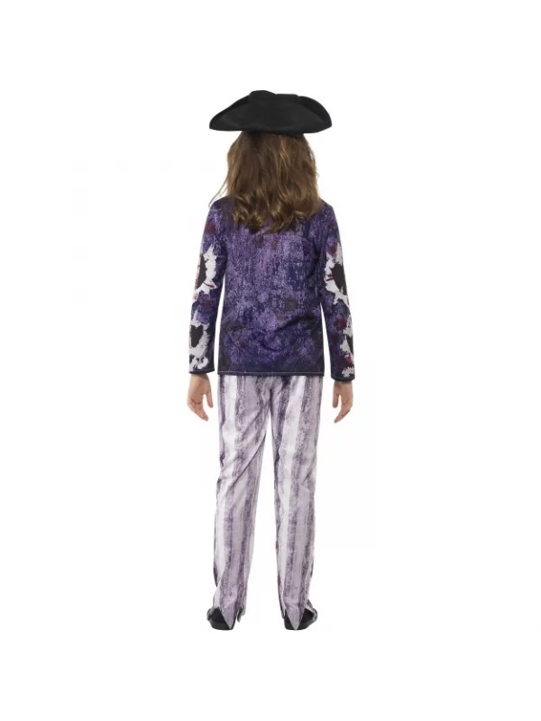 Smiffys Déguisement Pirate Zombie Fille(haut Et Pantalon Imprimées Et Chapeau) 4 Smiffys Déguisement Pirate Zombie Fille(haut Et Pantalon Imprimées Et Chapeau) – Image 2