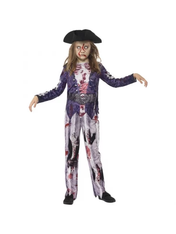 Smiffys Déguisement Pirate Zombie Fille(haut Et Pantalon Imprimées Et Chapeau) 3 Smiffys Déguisement Pirate Zombie Fille(haut Et Pantalon Imprimées Et Chapeau)