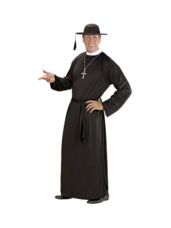 WIDMANN Déguisement Prêtre Homme (tunique, Ceinture) 4 WIDMANN Déguisement Prêtre Homme (tunique, Ceinture) – Image 2