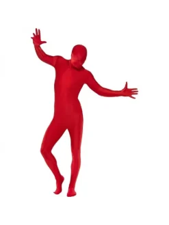 Smiffys Déguisement Seconde Peau Rouge Adulte (combinaison Avec Cagoule)