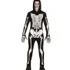 WIDMANN Déguisement Squelette Homme (combinaison à Capuche, Gants) -Smiffys Soldes Boutique deguisement squelette homme combinaison a capuche gants