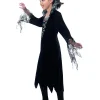 Smiffys Déguisement Vampire Araignée Fille Robe à Col Haut, Noir Et Argent) -Smiffys Soldes Boutique deguisement vampire araignee fille robe a col haut noir et argent