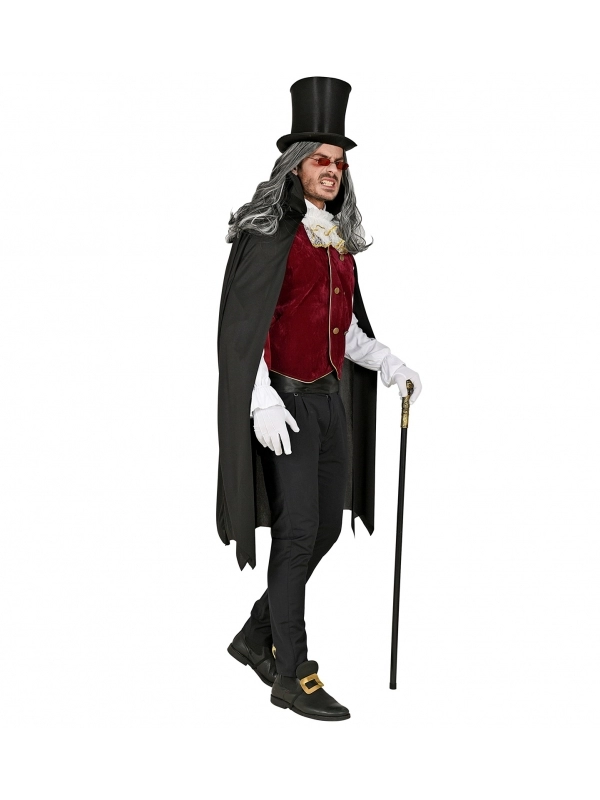 WIDMANN Déguisement Vampire Homme Bordeaux Et Noir 4 WIDMANN Déguisement Vampire Homme Bordeaux Et Noir – Image 2
