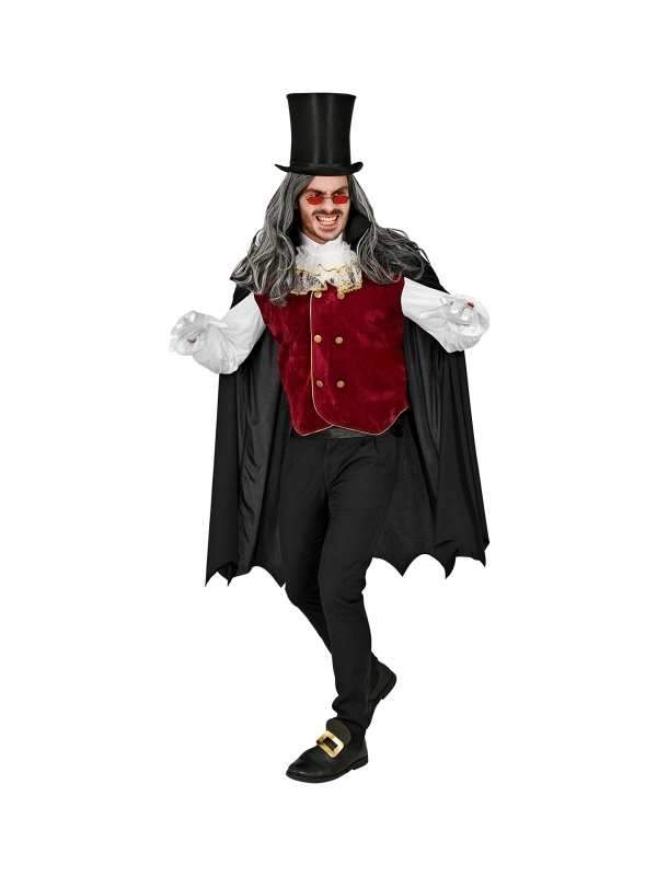 WIDMANN Déguisement Vampire Homme Bordeaux Et Noir 6 WIDMANN Déguisement Vampire Homme Bordeaux Et Noir – Image 4