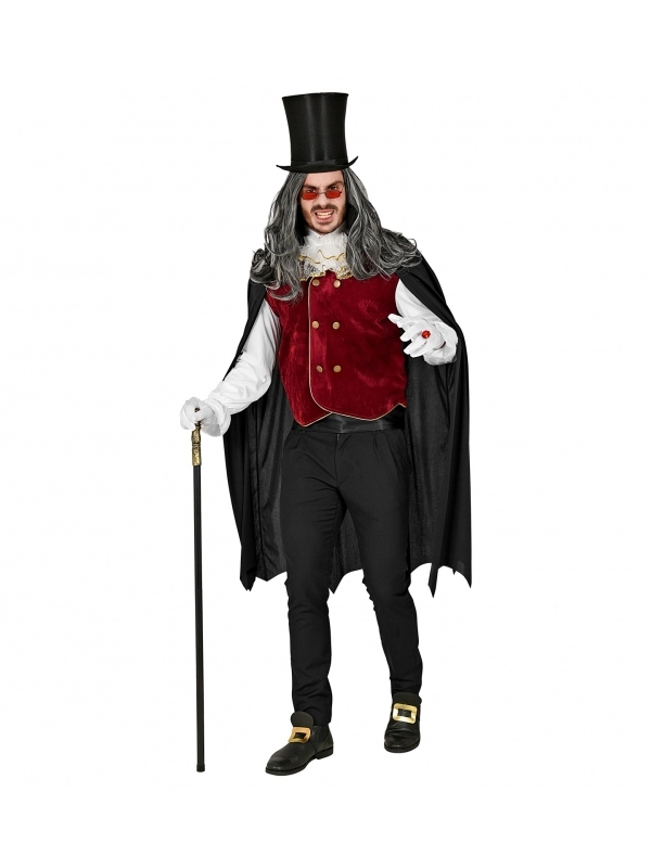 WIDMANN Déguisement Vampire Homme Bordeaux Et Noir 3 WIDMANN Déguisement Vampire Homme Bordeaux Et Noir