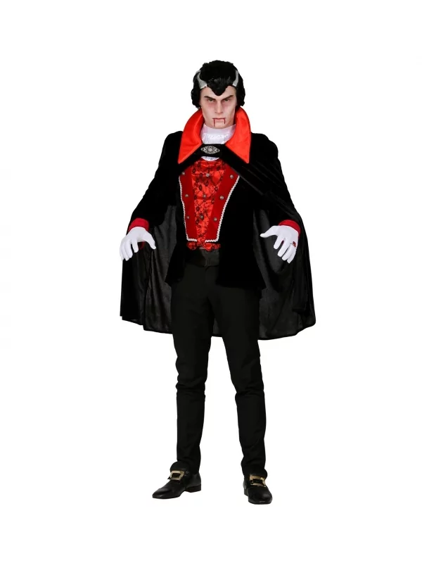 WIDMANN Déguisement Vampire Homme (veste Avec Gilet, Jabot, Cape) 3 WIDMANN Déguisement Vampire Homme (veste Avec Gilet, Jabot, Cape)