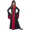 Smiffys Déguisement Vampiresse Fille (robe Rouge Et Noire à Capuche) -Smiffys Soldes Boutique deguisement vampiresse fille robe rouge et noire a capuche